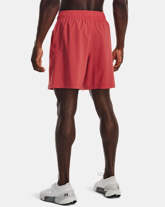 Men's UA Woven 7" Shorts, Red, pdpMainDesktop image number 1